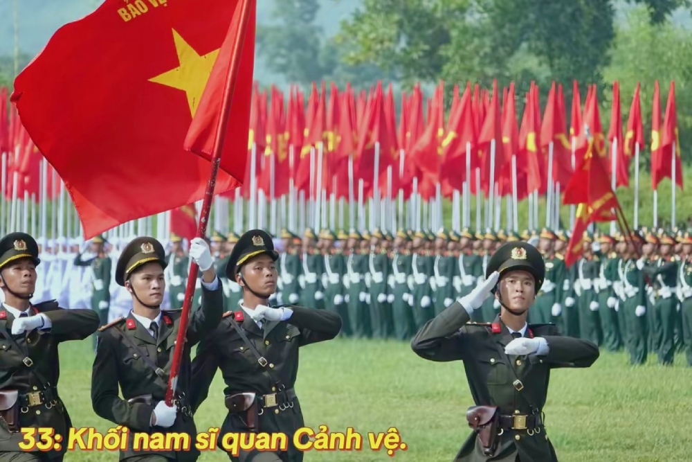 Khối nam sĩ quan Cảnh vệ